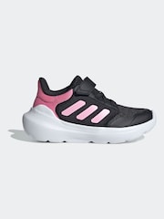 adidas Black/Pink Kids Tensaur Run 3.0 Trainers - Image 1 of 8