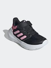 adidas Black/Pink Kids Tensaur Run 3.0 Trainers - Image 2 of 8