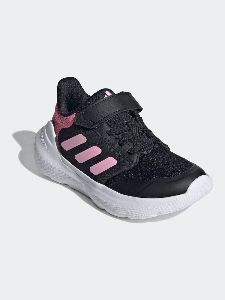 adidas Black/Pink Kids Tensaur Run 3.0 Trainers - Image 2 of 8