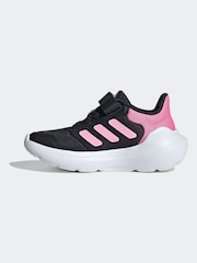 adidas Black/Pink Kids Tensaur Run 3.0 Trainers - Image 4 of 8