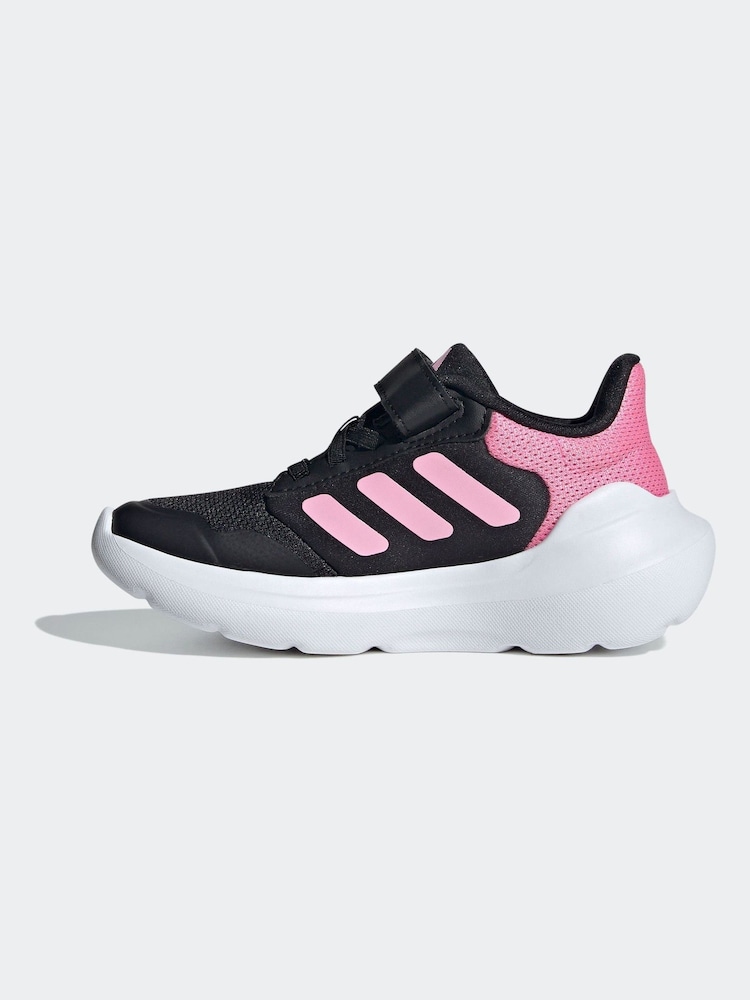 adidas Black/Pink Kids Tensaur Run 3.0 Trainers - Image 4 of 8