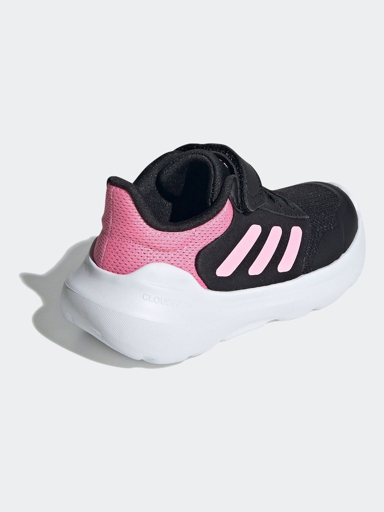 adidas Black/Pink Kids Tensaur Run 3.0 Trainers - Image 5 of 8