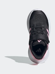 adidas Black/Pink Kids Tensaur Run 3.0 Trainers - Image 7 of 8