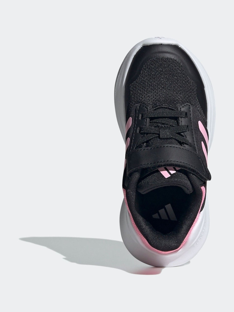 adidas Black/Pink Kids Tensaur Run 3.0 Trainers - Image 7 of 8