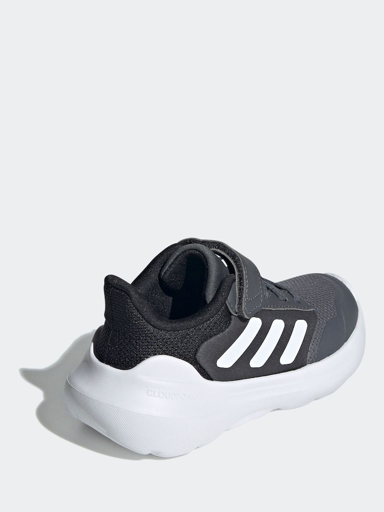adidas Grey Black Kids Tensaur Run Trainers - Image 4 of 9