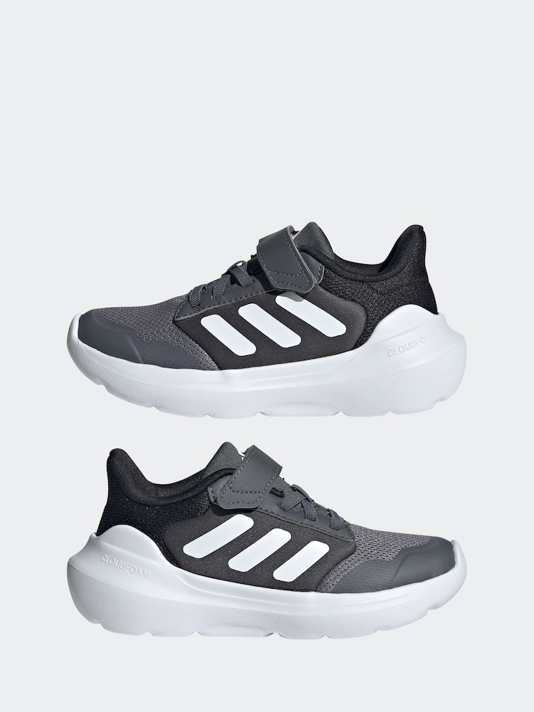 adidas Grey Black Kids Tensaur Run Trainers - Image 5 of 9