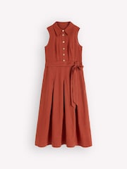 Boden Brown Belinda Linen Shirt Dress - Image 6 of 6