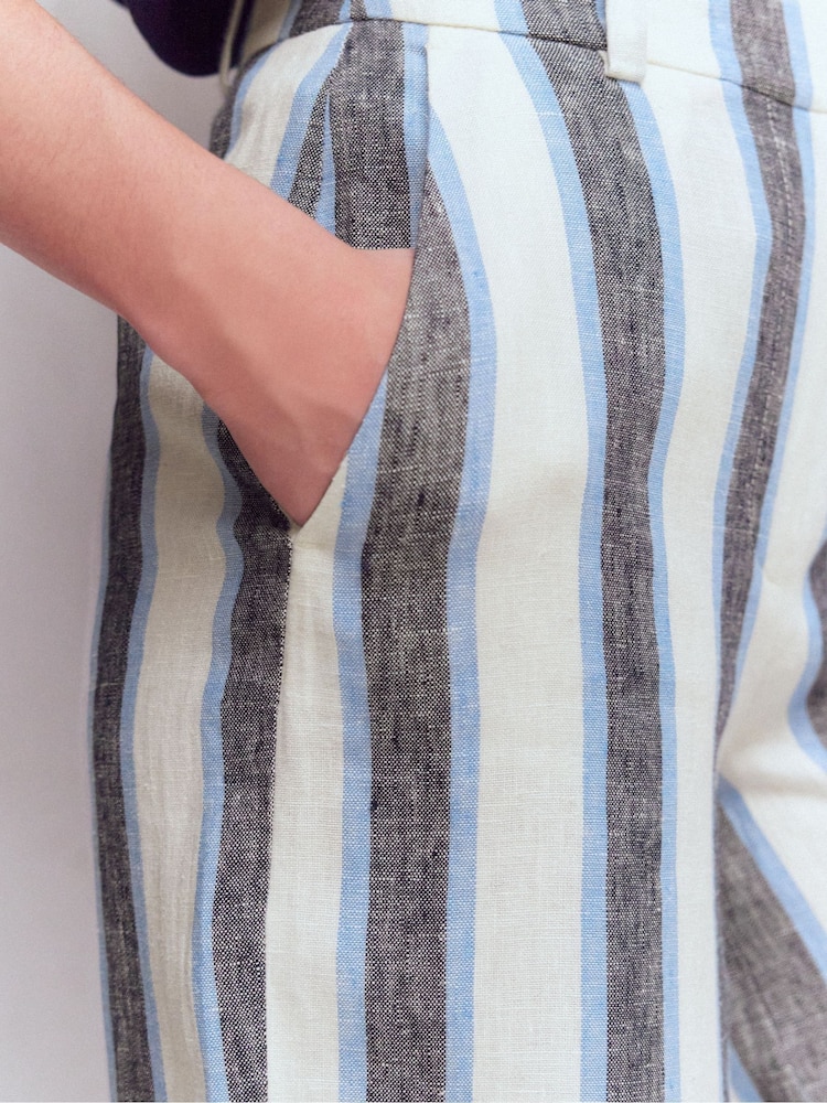 Boden Blue Belgravia Linen Trousers - Image 2 of 7