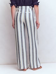 Boden Blue Belgravia Linen Trousers - Image 3 of 7