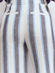 Boden Blue Belgravia Linen Trousers - Image 5 of 7