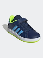 أزرق - adidas Kids Grand Court 2.0 Shoes - صورة 3 من 8