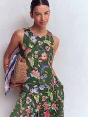 Boden Green Relaxed Sleeveless Shell Top - Image 1 of 6