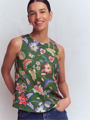 Boden Green Relaxed Sleeveless Shell Top - Image 5 of 6