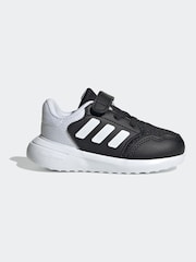 adidas Black/White Tensaur Run 3.0 Infant Kids Trainers - Image 1 of 8