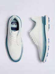 G/Fore White Gallivan2R Tuxedo Stripe Golf Shoes - Image 3 of 6