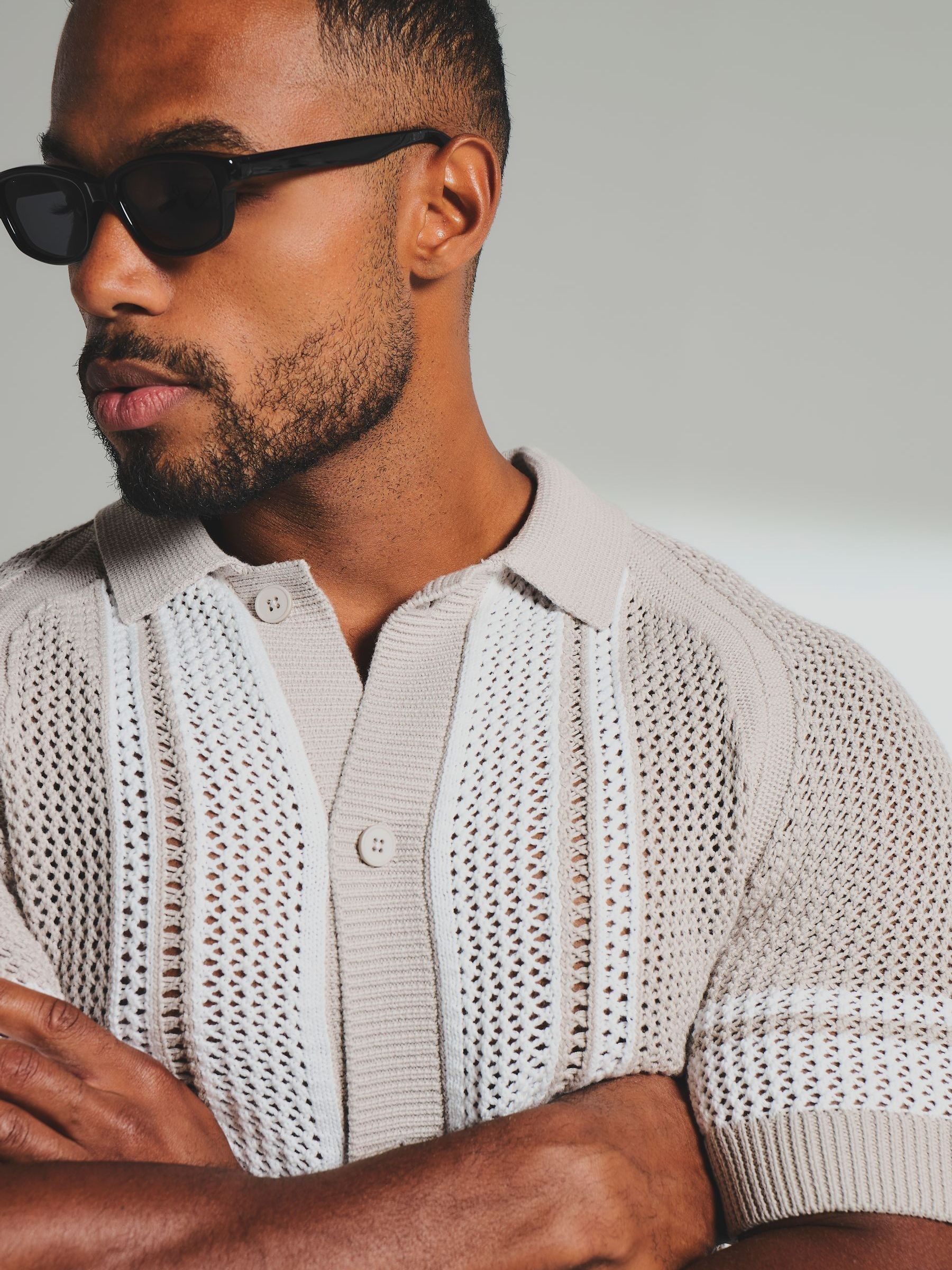 Buy Tailored Athlete Natural Muscle Fit Colour Block Crochet