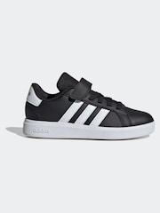 adidas Black Grand Court 2.0 Easy On Kids Trainers - Image 12 of 13