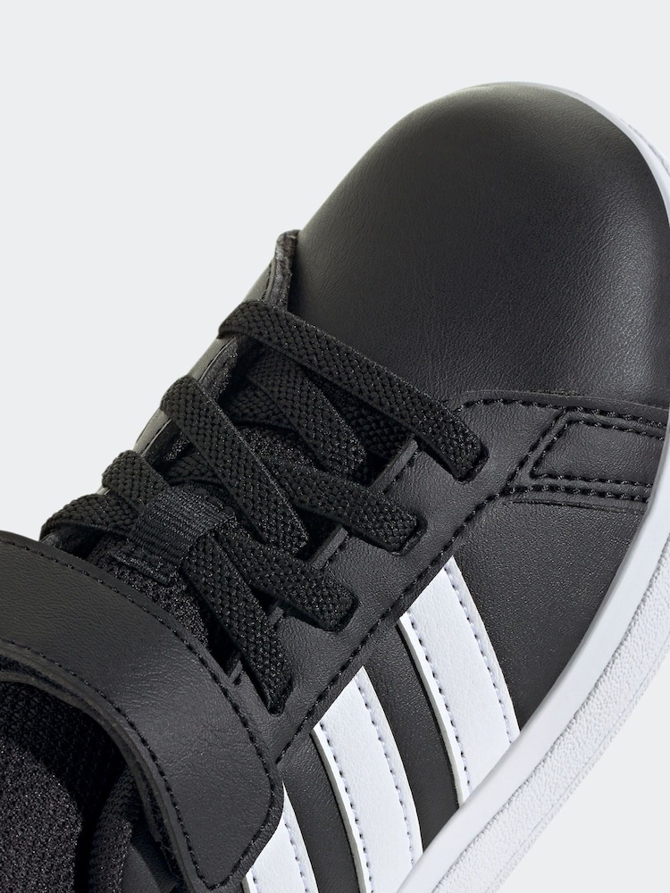 رمادي داكن مائل للأسود - adidas Grand Court 2.0 Trainers - Image 3 of 9