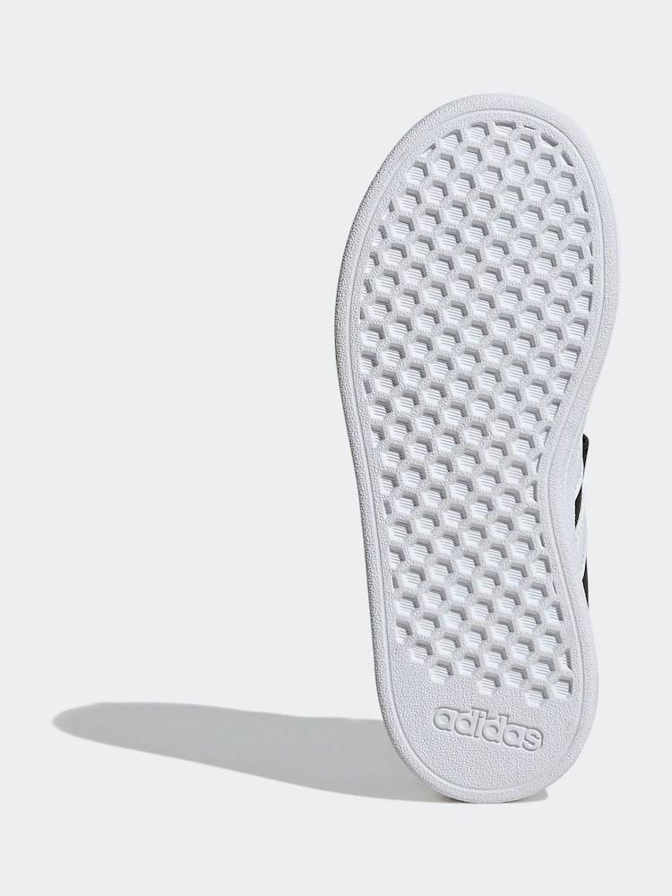 adidas Charcoal Black Grand Court 2.0 Trainers - Image 9 of 9