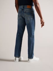 Ted Baker Blue Joeyy Straight Fit Stretch Jeans - Image 2 of 6