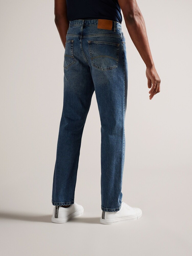 Ted Baker Blue Joeyy Straight Fit Stretch Jeans - Image 2 of 6