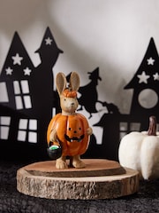 Black Halloween Trick or Treat Rosie Rabbit Ornament - Image 1 of 4