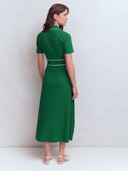 Boden Green Etta Piping Trim Ponte Dress - Image 3 of 6
