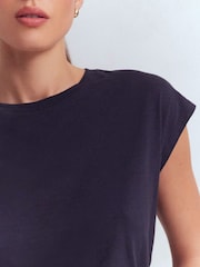 Boden Blue Louisa Slub T-Shirt - Image 2 of 5