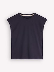 Boden Blue Louisa Slub T-Shirt - Image 5 of 5
