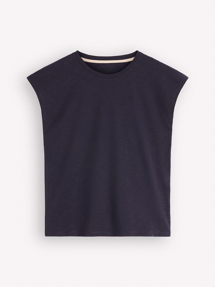 Boden Blue Louisa Slub T-Shirt - Image 5 of 5 Boden Blue Louisa Slub T-Shirt - Image 5 of 5