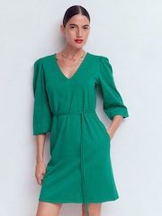 Boden Blue Cary V-Neck Jersey Dress - Image 1 of 7