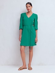 Boden Blue Cary V-Neck Jersey Dress - Image 5 of 7