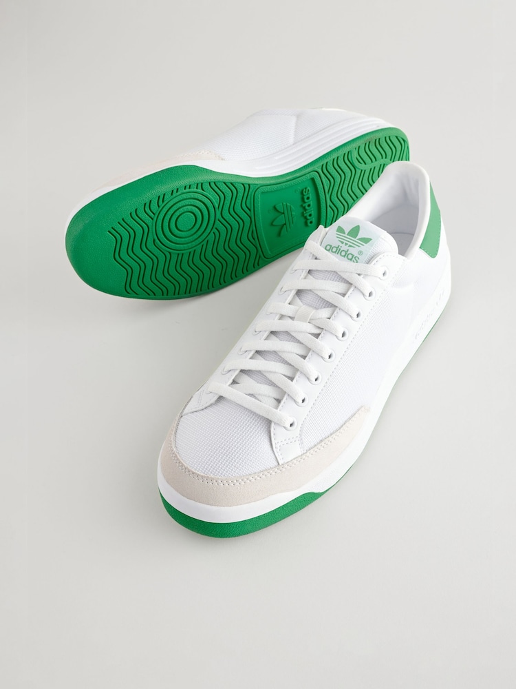 adidas Originals White Rod Laver Trainers - Image 3 of 6