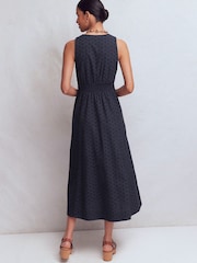 Boden Blue Catherine Broderie Dress - Image 3 of 5