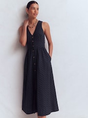 Boden Blue Catherine Broderie Dress - Image 4 of 5