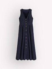 Boden Blue Catherine Broderie Dress - Image 5 of 5