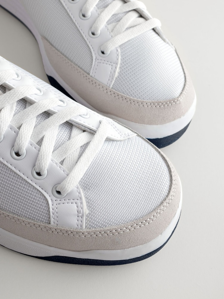 adidas Originals Off White Rod Laver Trainers - Image 4 of 5