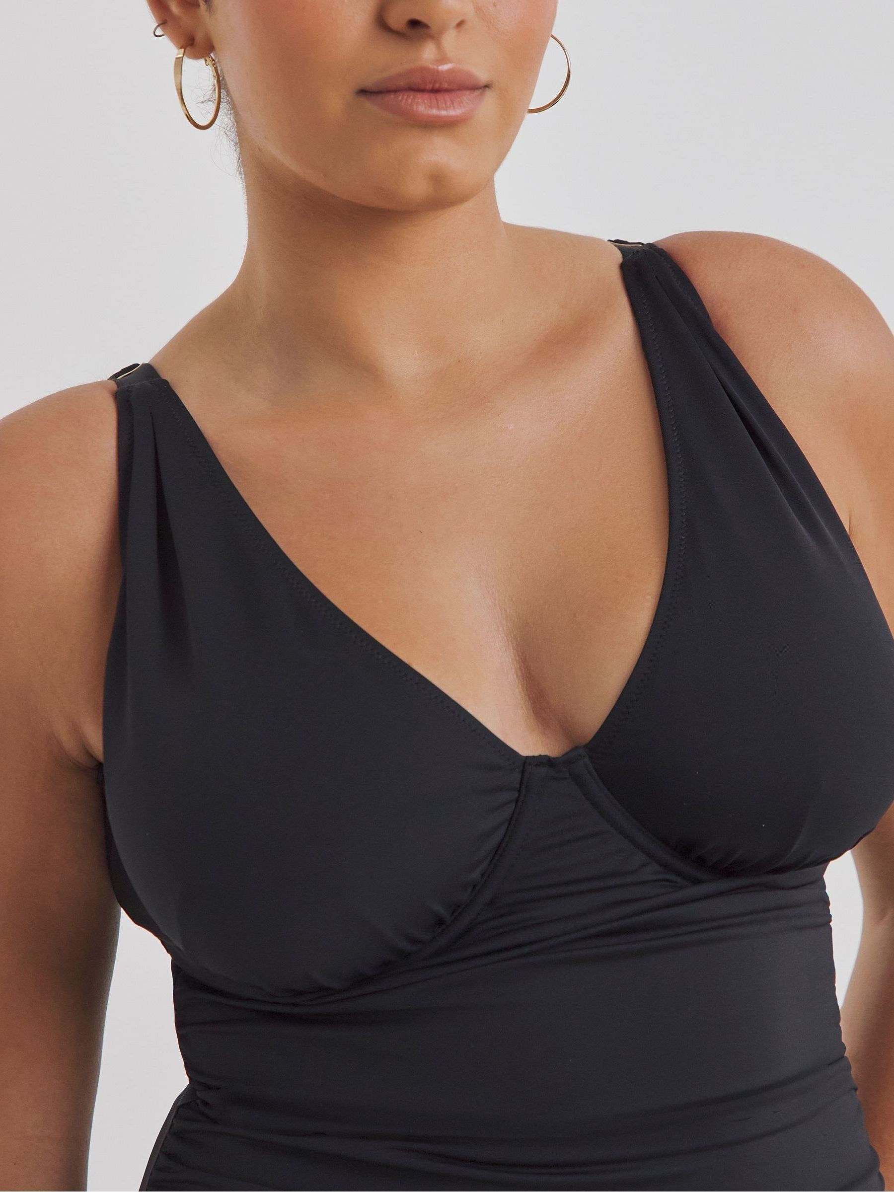 Buy Simply Be Black Magisculpt Underwired Swimsuit from Next USA