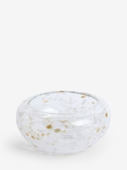 White/Gold Confetti Glass Bowl - Image 2 of 3