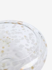 White/Gold Confetti Glass Bowl - Image 3 of 3