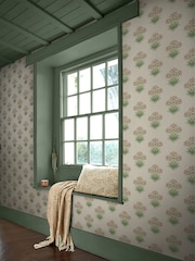 William Morris At Home Pink Cedar Hyacinth Flower 10M Wallpaper - Image 1 of 4