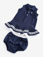 Polo Ralph Lauren Baby Navy Sailor Dress - Image 3 of 4