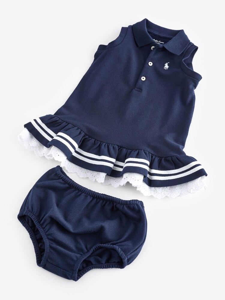 Polo Ralph Lauren Baby Navy Sailor Dress - Image 3 of 4