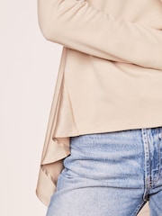 Lipsy Cream Satin Jersey Tunic - Image 4 of 4