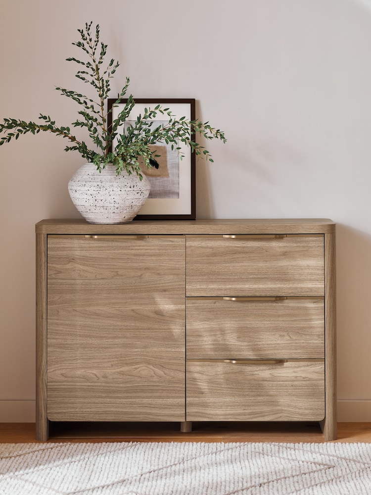 Natural Arlo Small Wood Effect Sideboard - Image 2 of 13