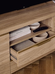 Natural Arlo Wood Effect Up To 65 Inch TV Unit - Image 3 of 10