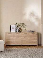 Natural Arlo Extra Large Wood Effect Sideboard - Image 2 of 10