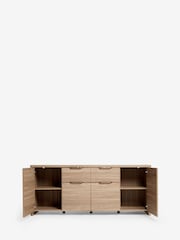 Natural Arlo Extra Large Wood Effect Sideboard - Image 7 of 10