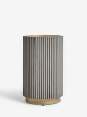 Dark Grey Valencia Marble and Mango Wood Side Table - Image 5 of 6