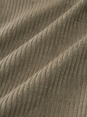 Grey Cord Single Pocket Shacket with Hood - Image 8 of 8